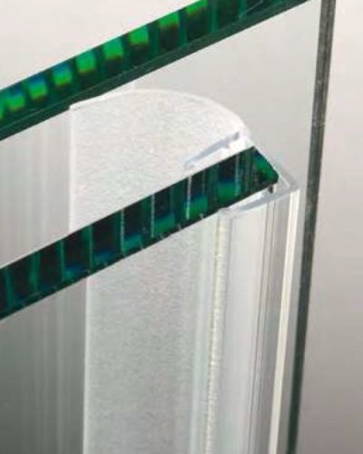Tesnenie vertikálne, spoj posuvných dverí, sklo 6-8 mm, transparentné