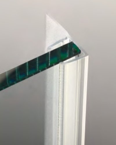 Tesnenie vertikálne, spoj posuvných dverí, sklo 6-8 mm, transparentné